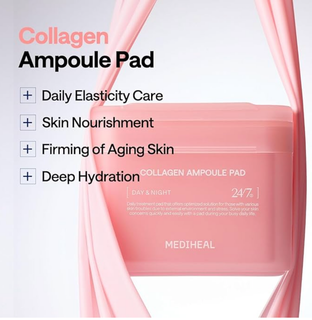 Mediheal Collagen Ampoule Facial Toner Pads