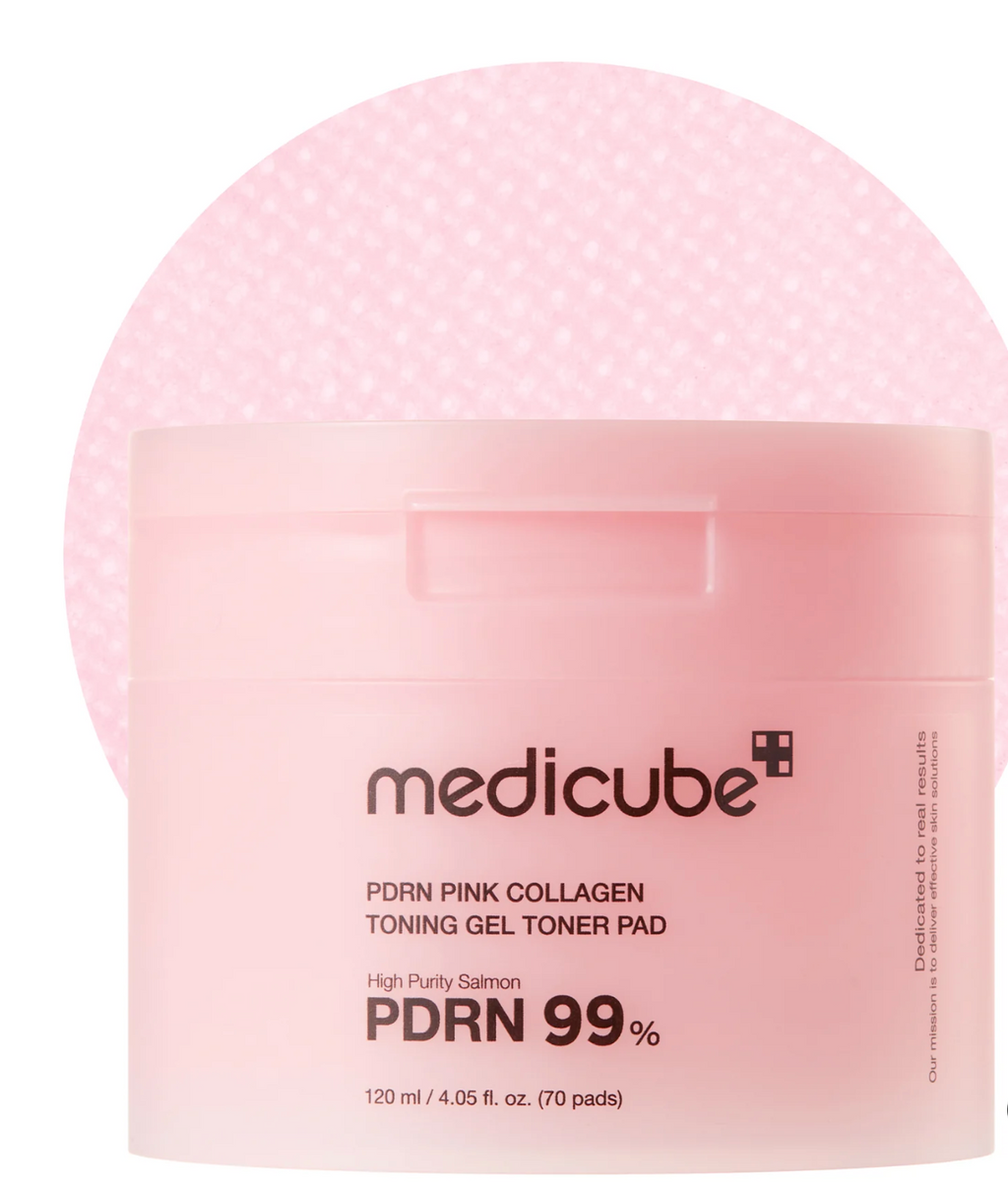 MEDICUBE PDRN Pink Collagen Toning Gel Toner Pad