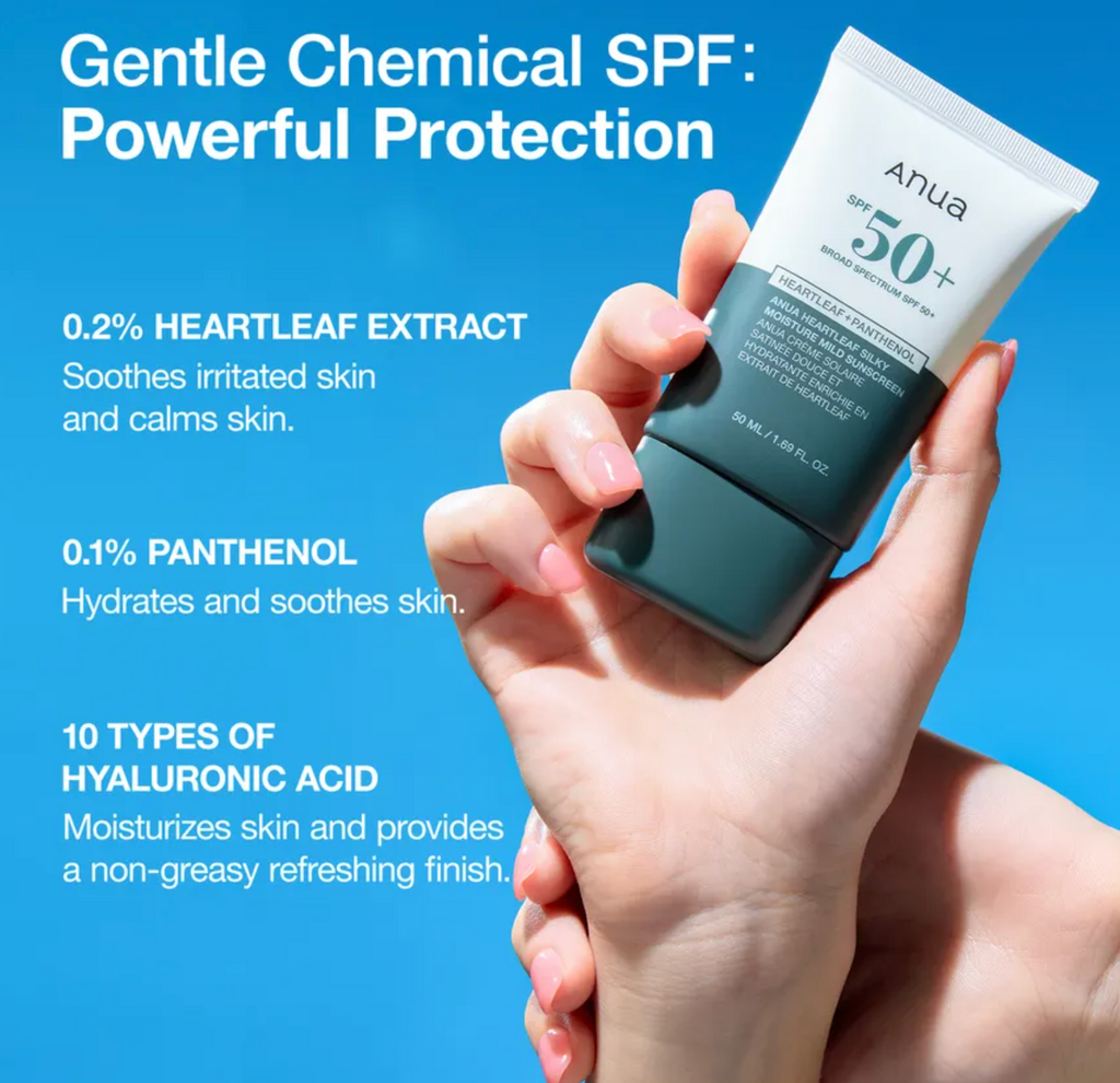 Anua Heartleaf Silky Moisture Sun Cream