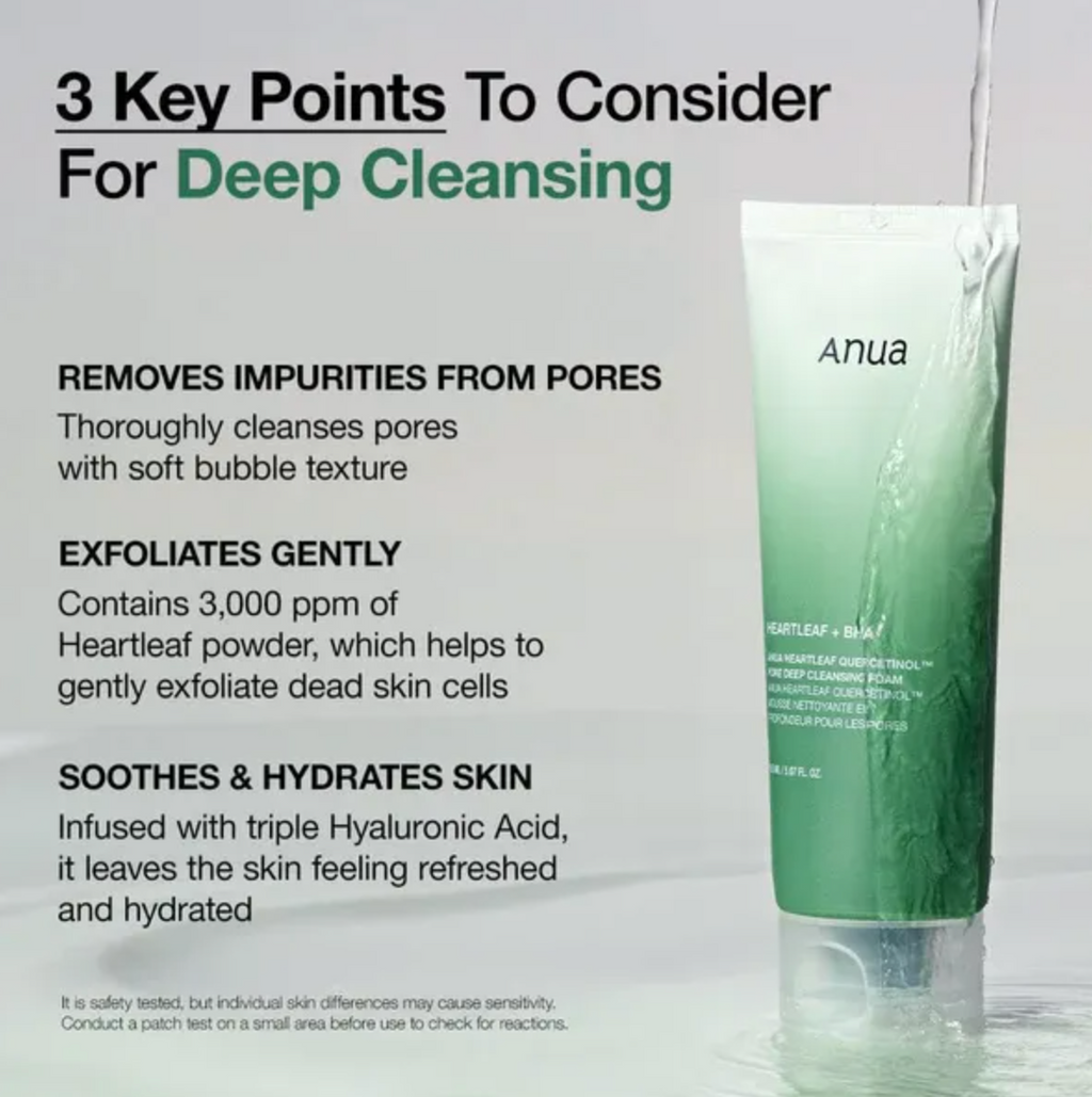 Anua Heartleaf Quercetinol Cleansing Foam